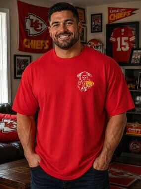 Kansas City Chiefs Football Team Fan T Shirt XXL - Red Yellow Sons Of Chiefs